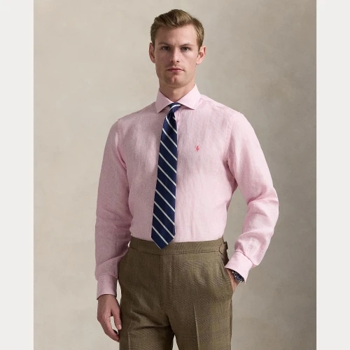 Ανδρικό Πουκάμισο  Custom Fit Striped Linen Polo Ralph Lauren