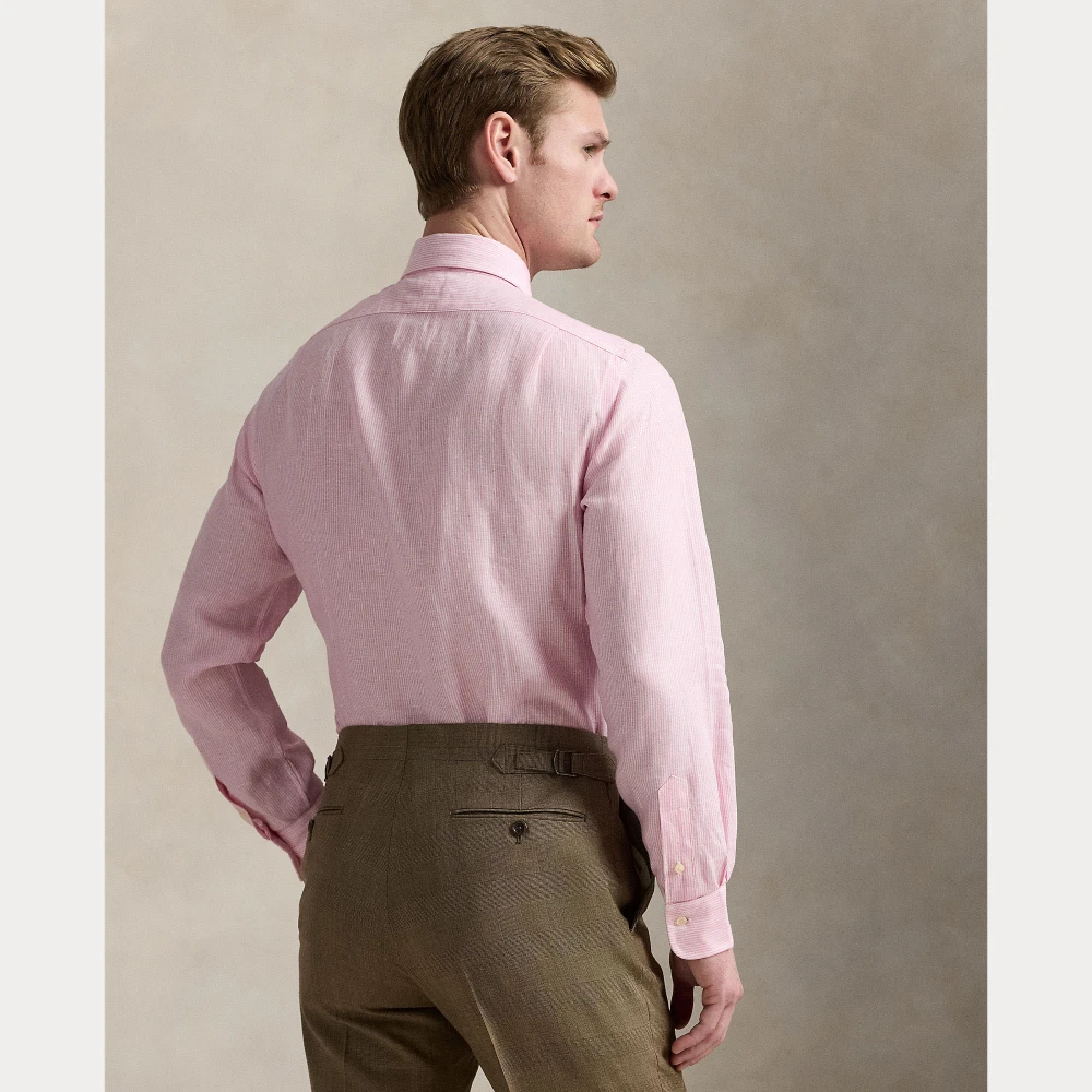 Ανδρικό Πουκάμισο  Custom Fit Striped Linen Polo Ralph Lauren