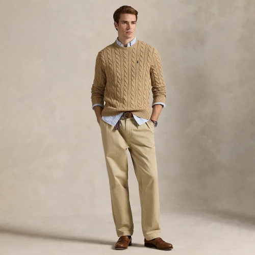 Ανδρικό Πουλόβερ Cable-Knit Cotton Polo Ralph Lauren