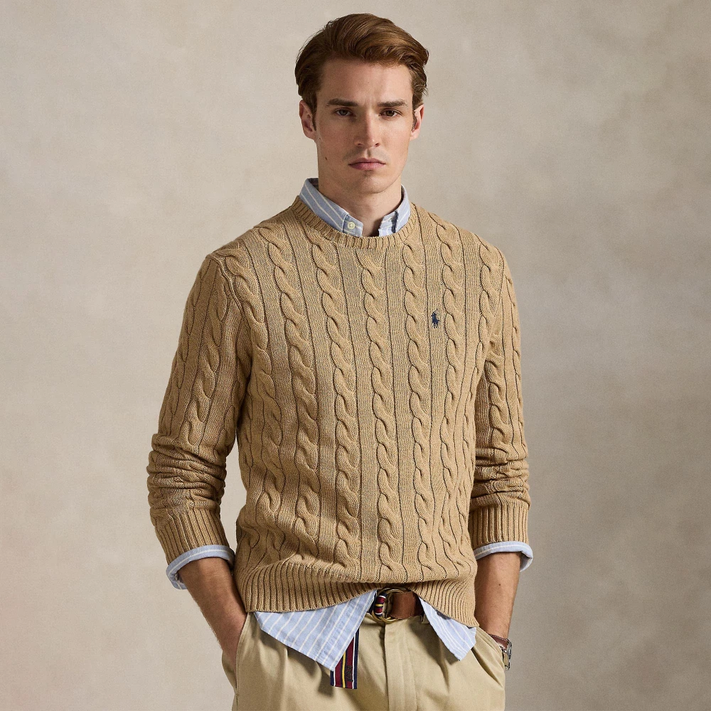 Ανδρικό Πουλόβερ Cable-Knit Cotton Polo Ralph Lauren