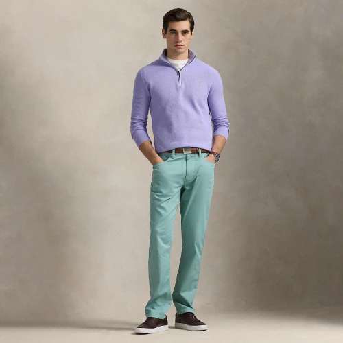 Ανρικό Πουλόβερ Mesh-Knit Cotton Quarter-Zip Polo Ralph Lauren