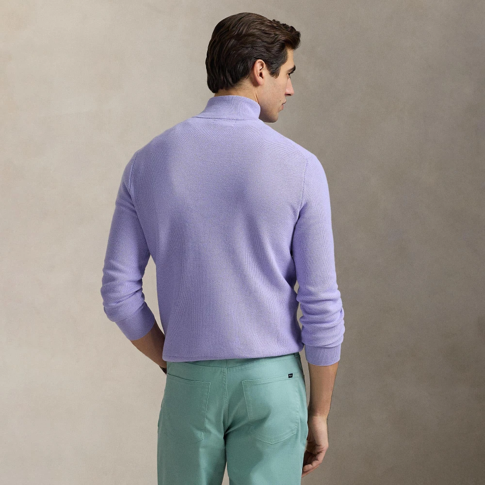 Ανρικό Πουλόβερ Mesh-Knit Cotton Quarter-Zip Polo Ralph Lauren