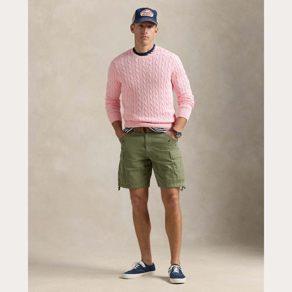 Ανδρικό Πουλόβερ Cable-Knit Cotton Crewneck Sweater Polo Ralph Lauren