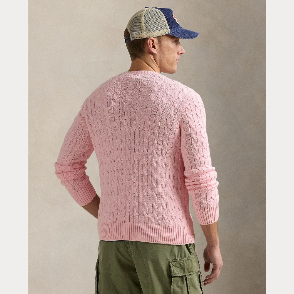 Ανδρικό Πουλόβερ Cable-Knit Cotton Crewneck Sweater Polo Ralph Lauren