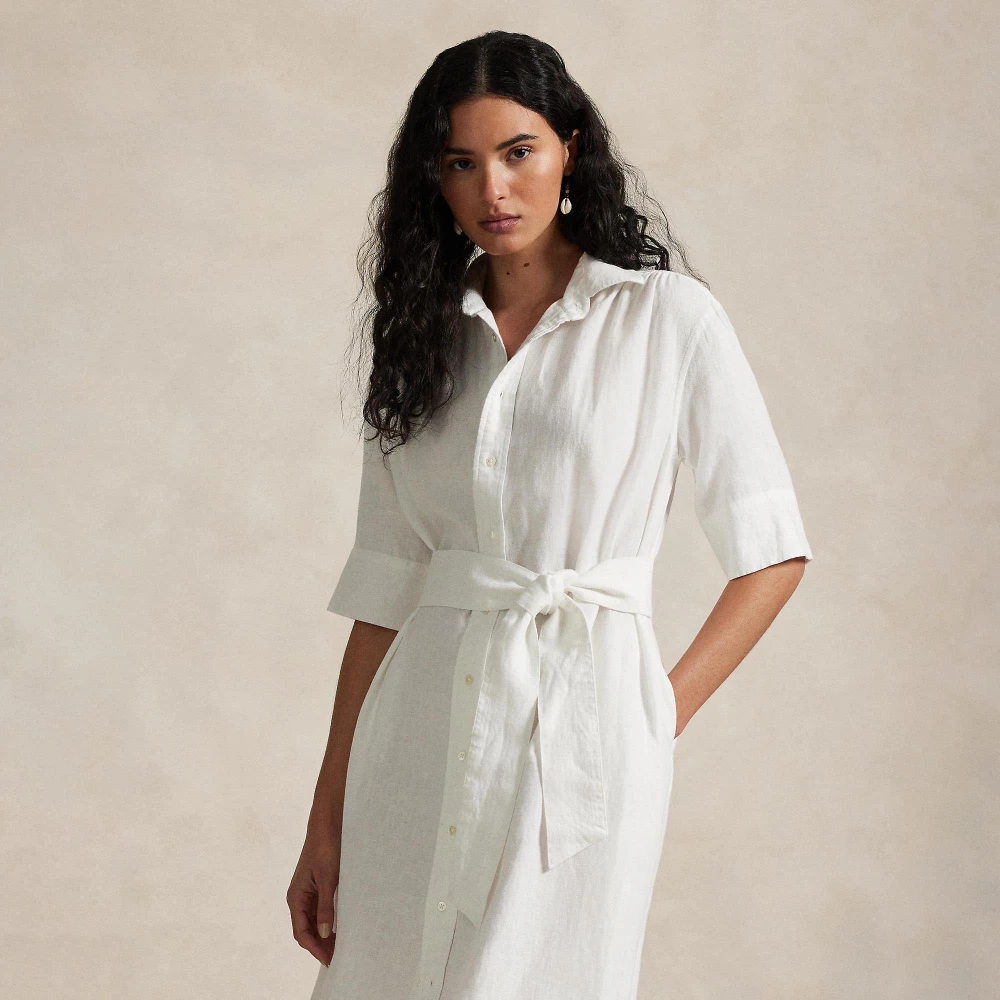 Γυναικείο Φόρεμα Belted Linen Shirtdress Polo Ralph Lauren
