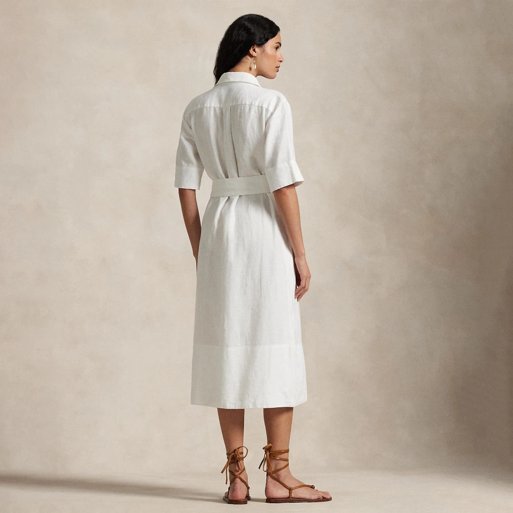 Γυναικείο Φόρεμα Belted Linen Shirtdress Polo Ralph Lauren