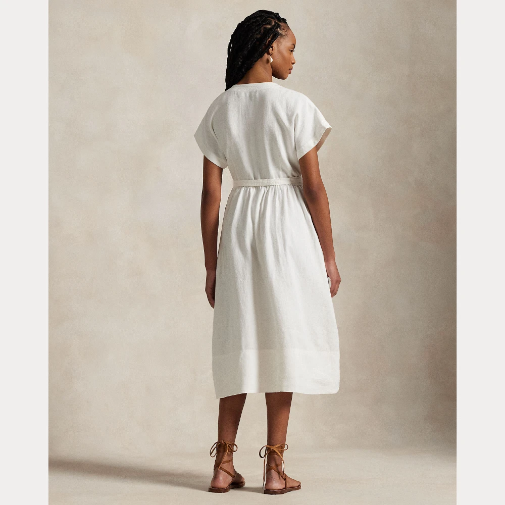 Γυναικείο Φόρεμα Hemp Short-Sleeve Wrap Dress Polo Ralph Lauren