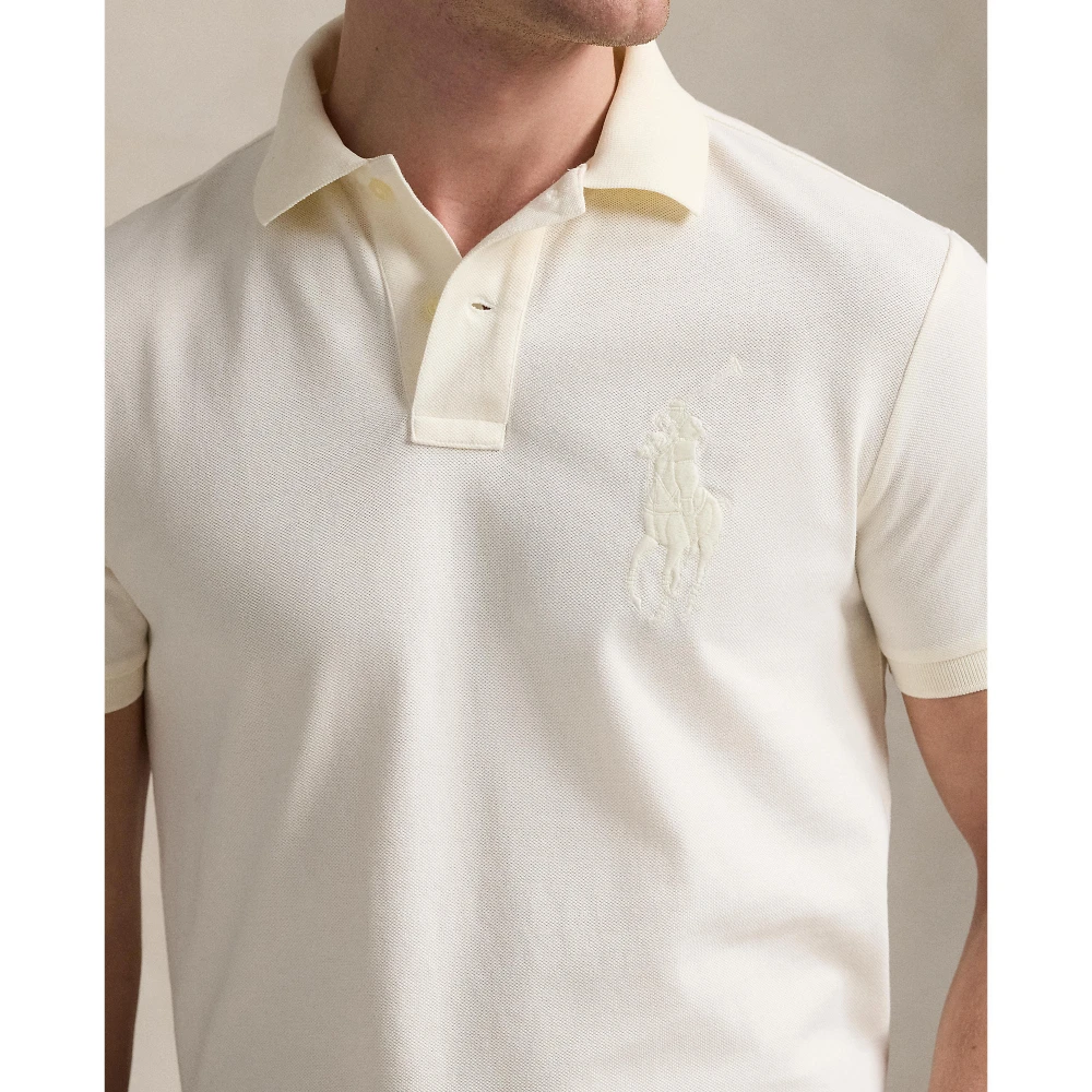 Ανδρικό Πουκάμισο Custom Slim Fit Big Pony Mesh Polo Ralph Lauren