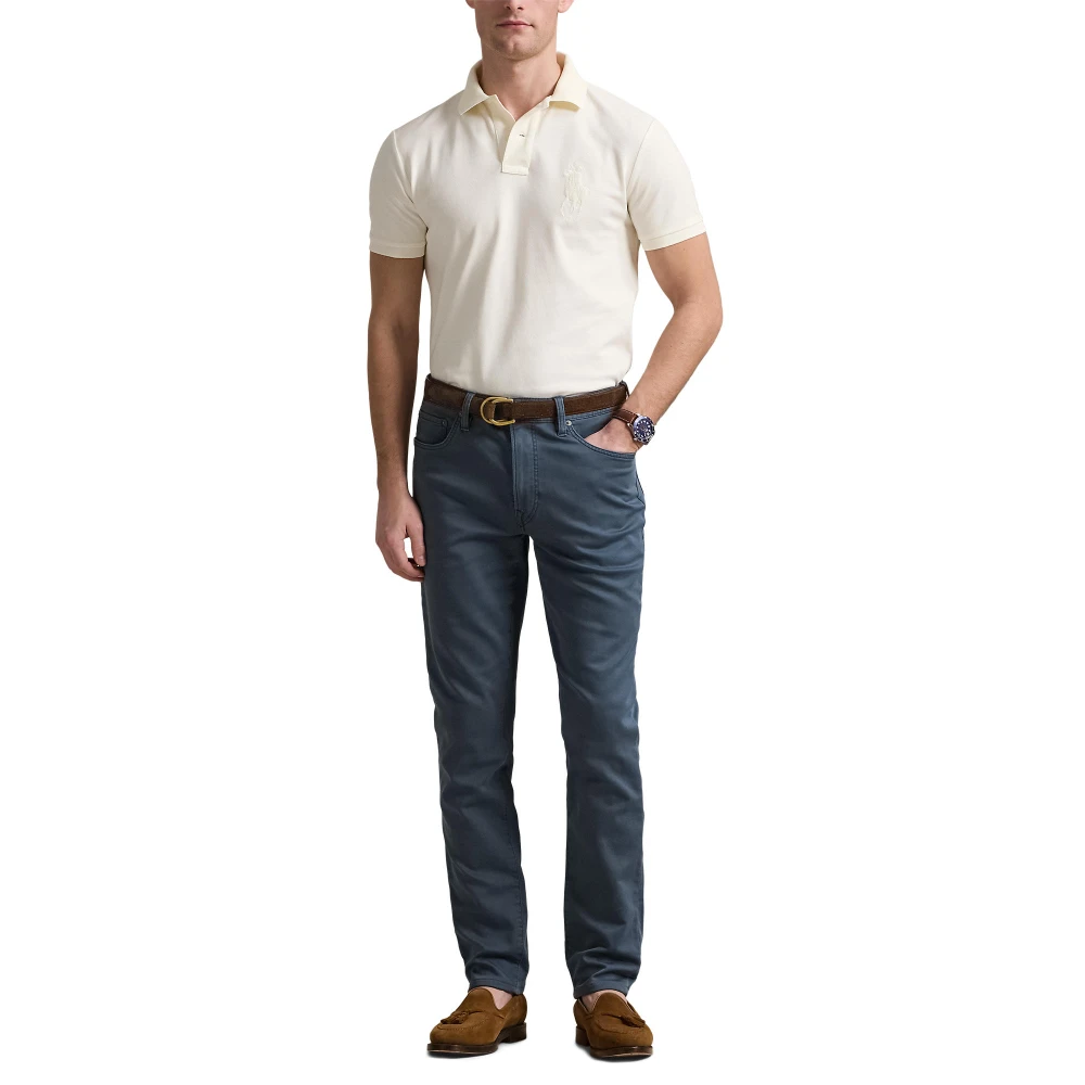 Ανδρικό Πουκάμισο Custom Slim Fit Big Pony Mesh Polo Ralph Lauren