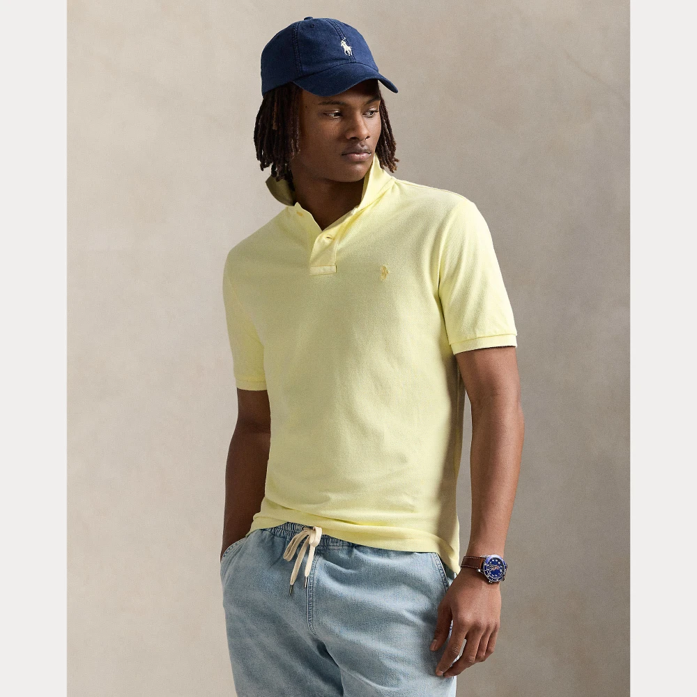 Ανδρικό Πουκάμισο Custom Slim Mineral-Dyed Mesh Polo Ralph Lauren