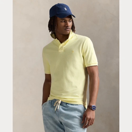Ανδρικό Πουκάμισο Custom Slim Mineral-Dyed Mesh Polo Ralph Lauren