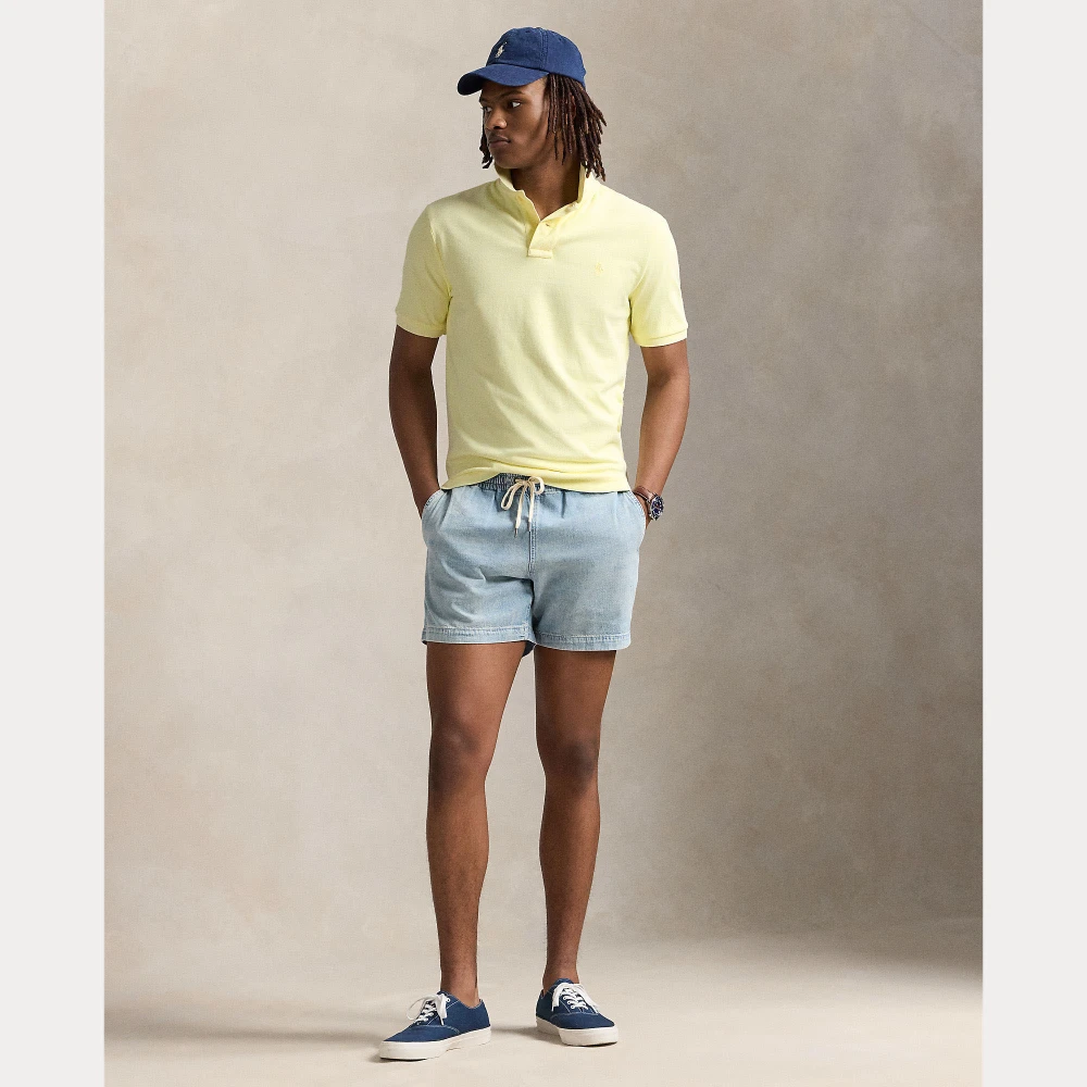Ανδρικό Πουκάμισο Custom Slim Mineral-Dyed Mesh Polo Ralph Lauren