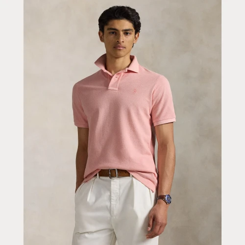 Ανδρικό Πουκάμισο Custom Slim Mineral-Dyed Mesh Polo Ralph Lauren