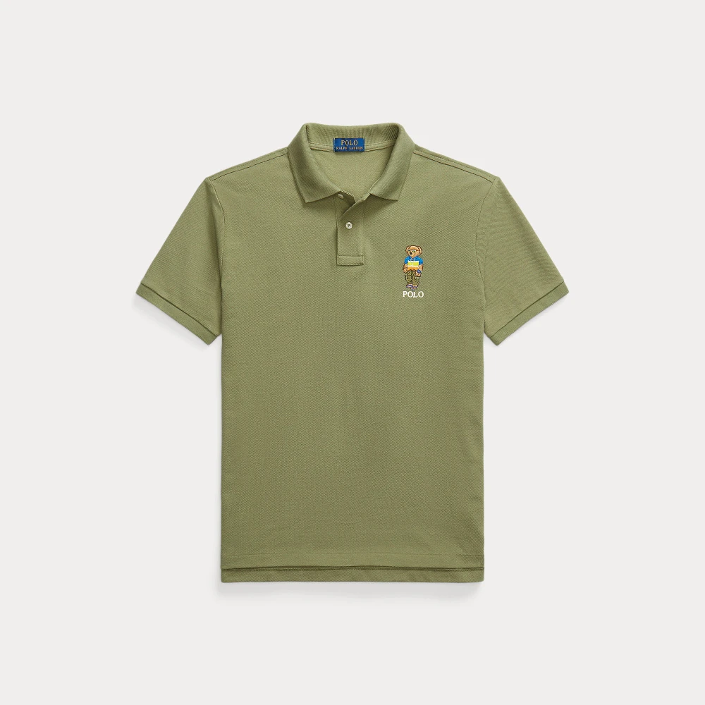 Ανδρικό Πουκάμισο Custom Slim Polo Bear Mesh Polo Polo Ralph Lauren