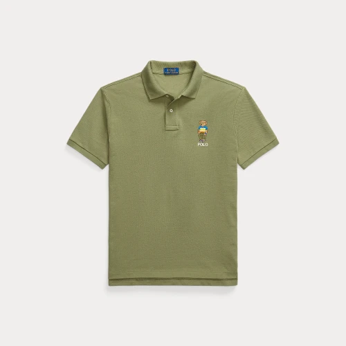 Ανδρικό Πουκάμισο Custom Slim Polo Bear Mesh Polo Polo Ralph Lauren