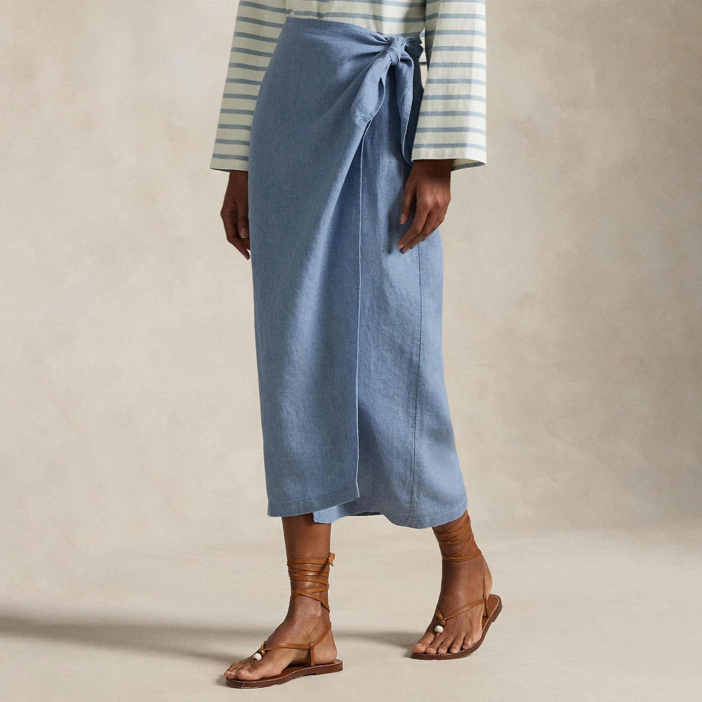 Γυναικεία Λινή Φούστα Linen Tie-Wrap SkirtPolo Ralph Lauren