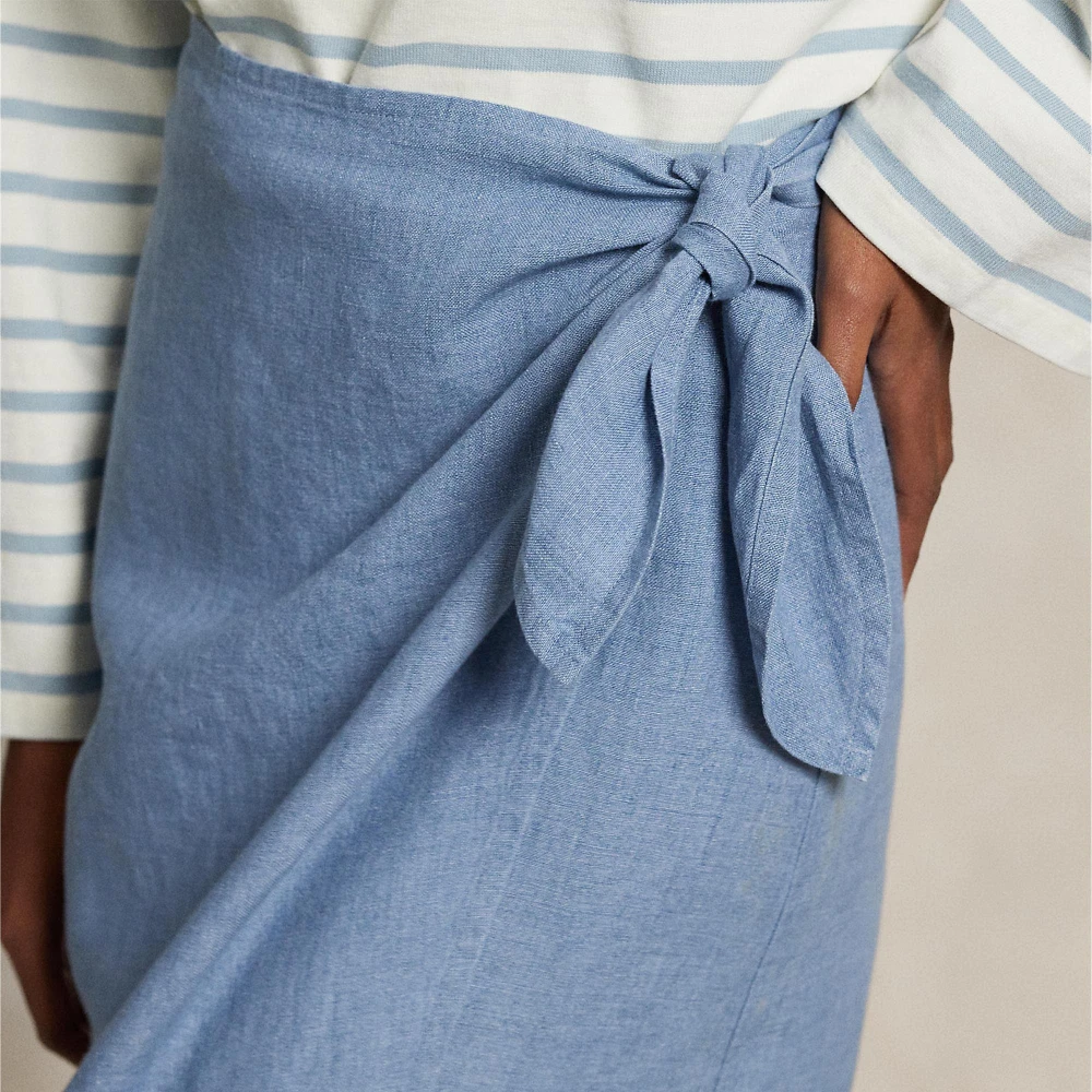 Γυναικεία Λινή Φούστα Linen Tie-Wrap SkirtPolo Ralph Lauren