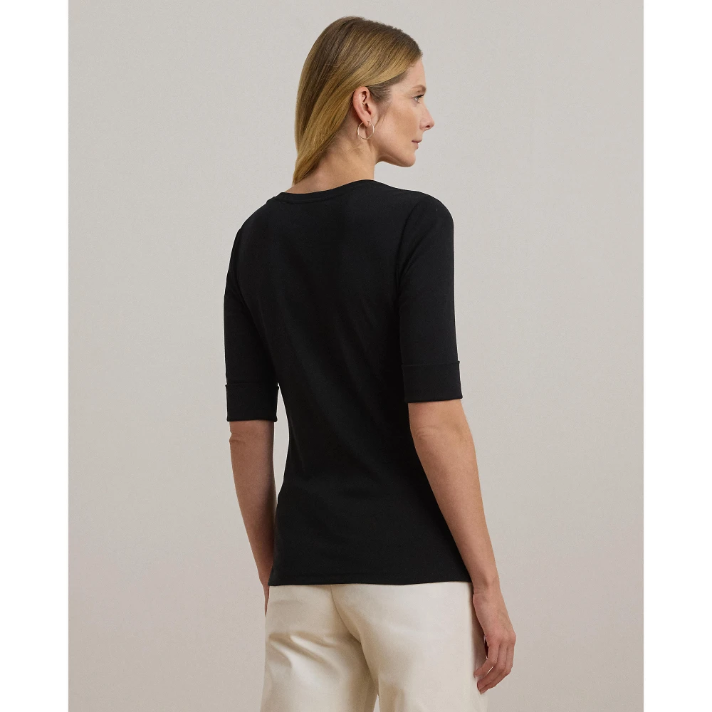 Γυναικεία Μπλούζα Stretch Cotton Elbow-Sleeve V-Neck TeePolo Ralph Lauren