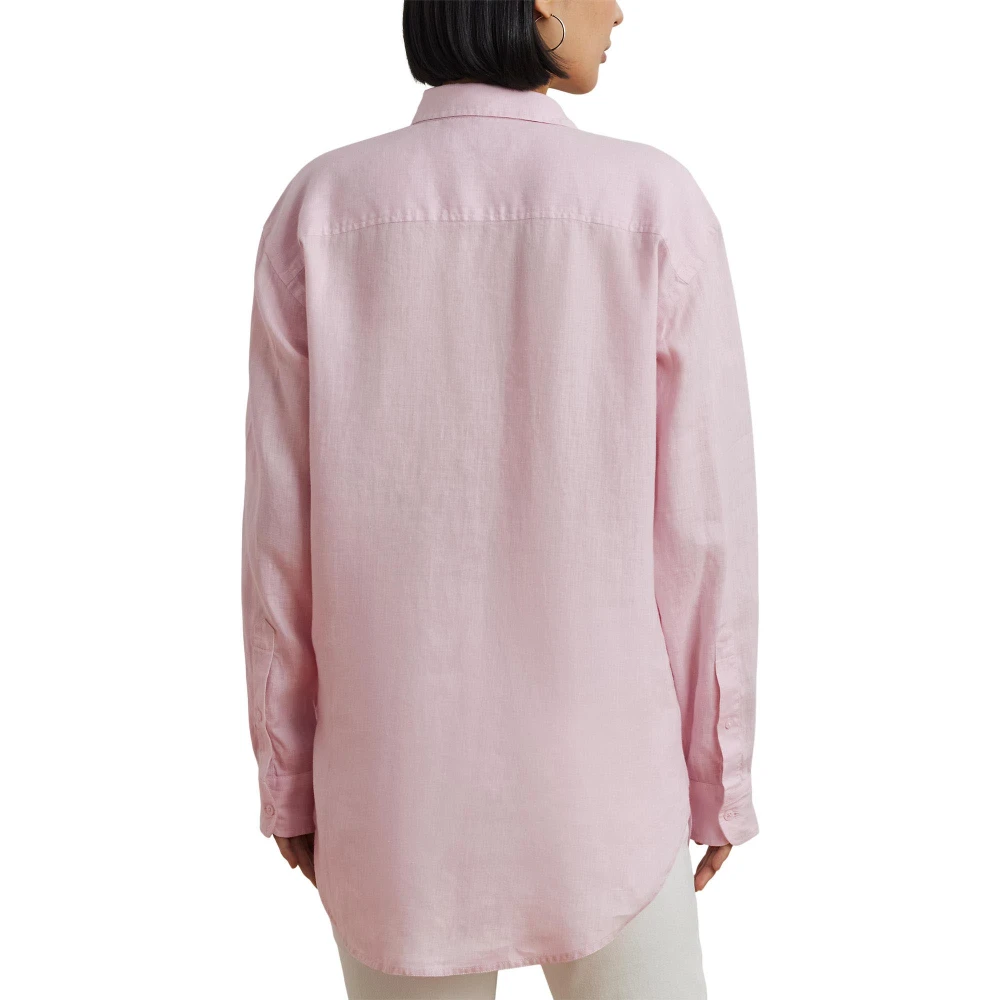 Γυναικείο Πουκάμισο Oversize Floral-Logo Linen Shirt Polo Ralph Lauren