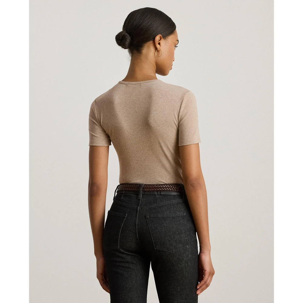 Γυναικεία Βαμβακερή Μπλούζα Stretch  Crewneck Lauren Ralph Lauren