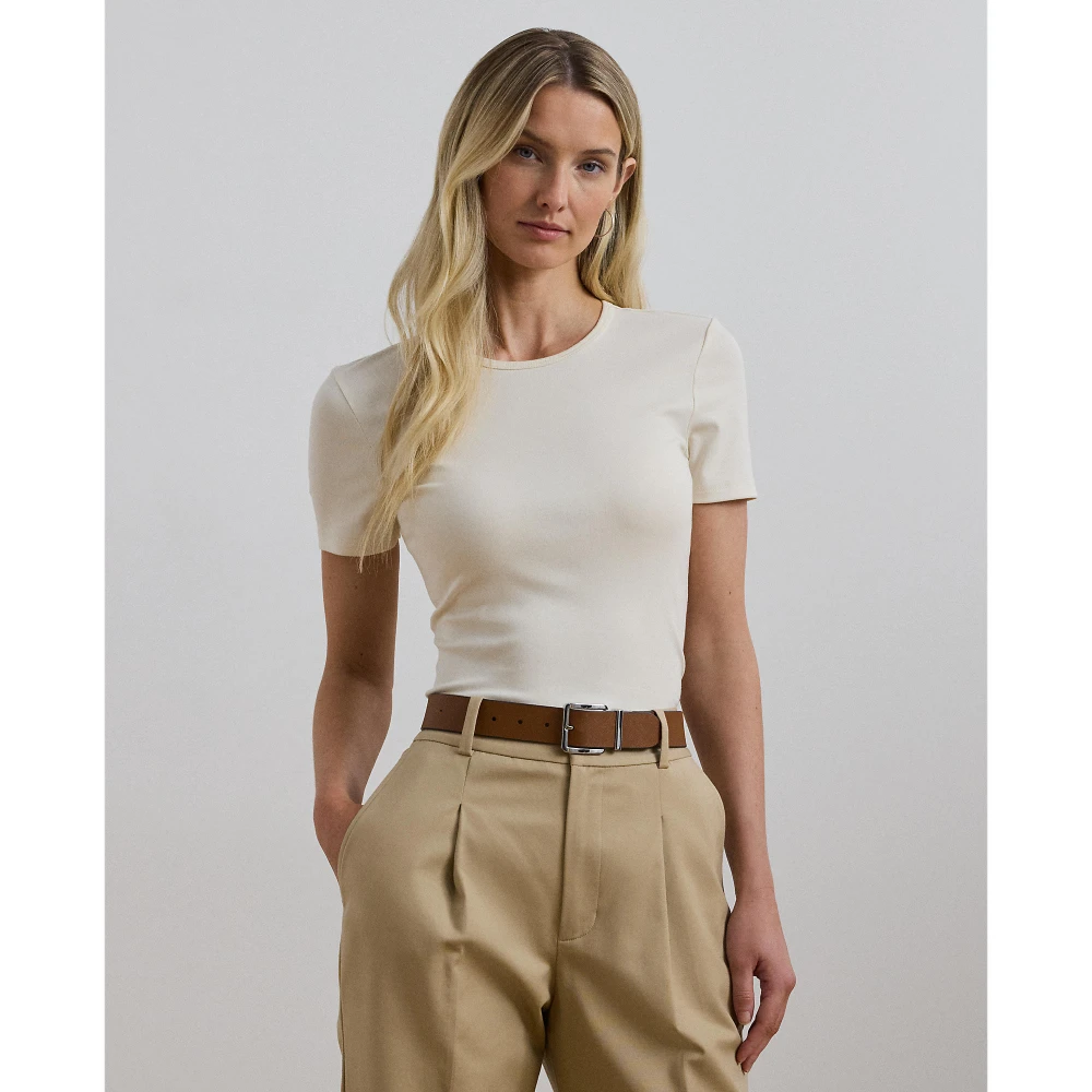 Γυναικεία Βαμβακερή Μπλούζα Stretch Lauren Ralph Lauren