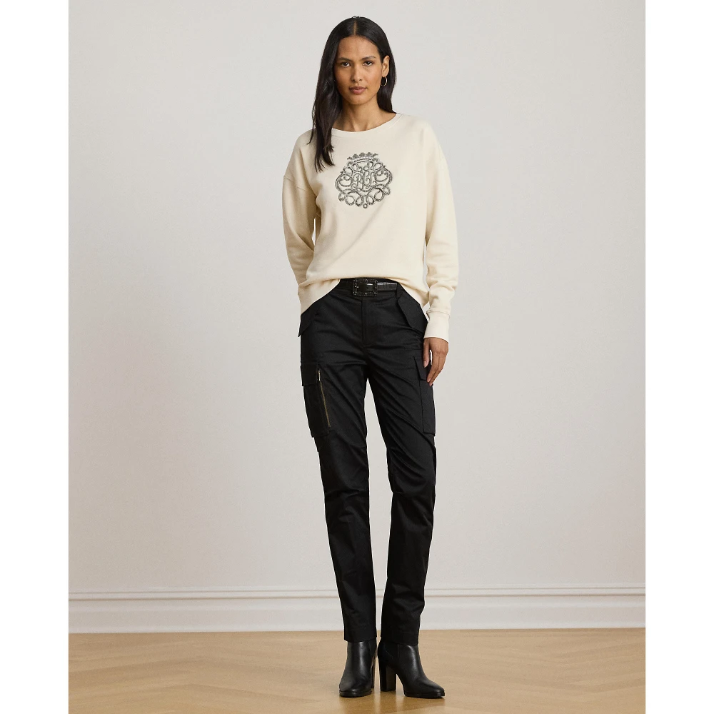Φούτερ Lauren με κεντημένο έμβλημα και χάντρες Lauren Ralph Lauren