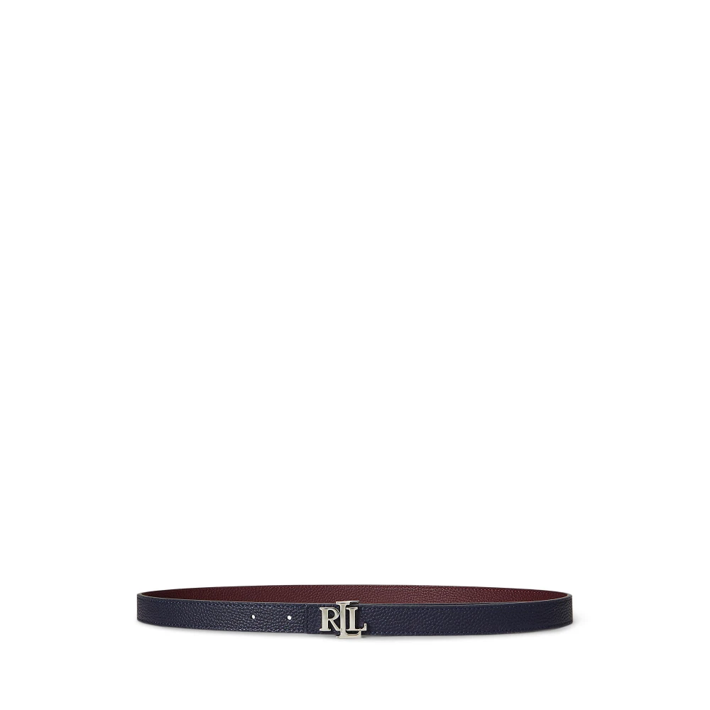 Γυναικεία Δερμάτινη Λεπτή Ζώνη  Logo Reversible Lauren Ralph Lauren