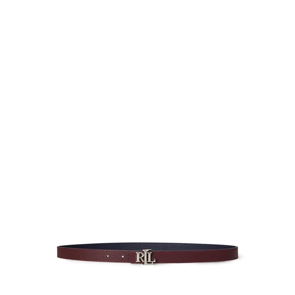 Γυναικεία Δερμάτινη Λεπτή Ζώνη  Logo Reversible Lauren Ralph Lauren
