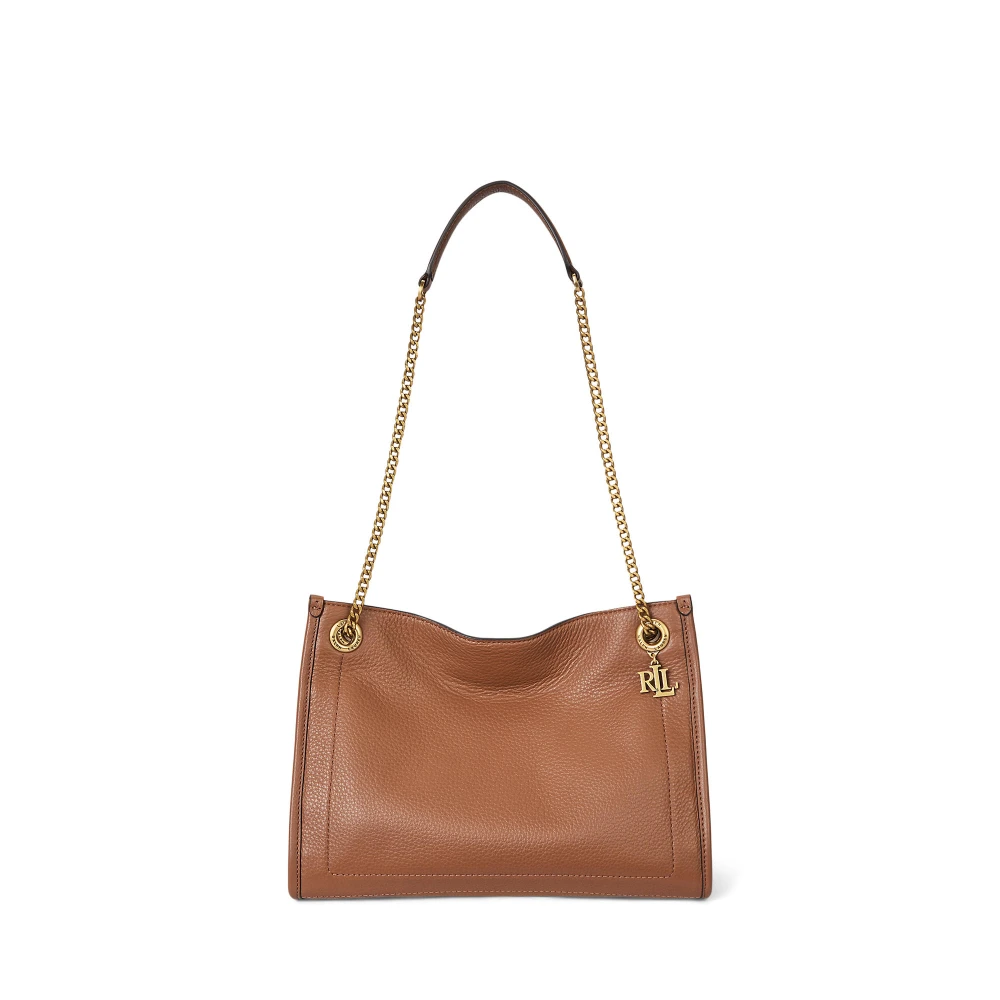 Τσάντα ώμου Bradley από δέρμα με ανάγλυφη υφή Lauren Ralph Lauren
