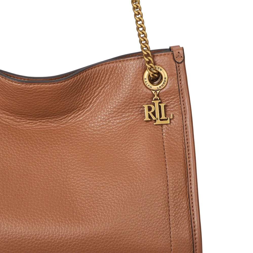 Τσάντα ώμου Bradley από δέρμα με ανάγλυφη υφή Lauren Ralph Lauren