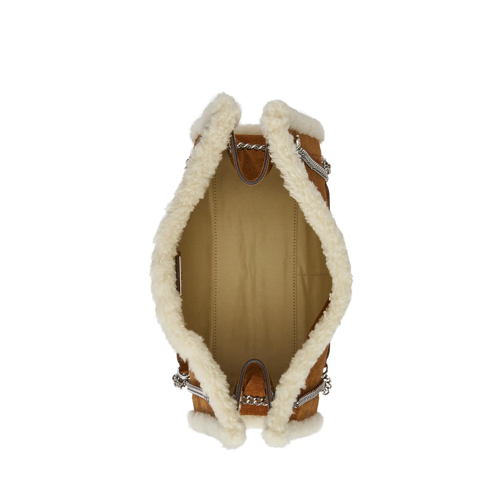 Τσάντα ώμου Bradley με λεπτομέρειες από shearling Lauren Ralph Lauren