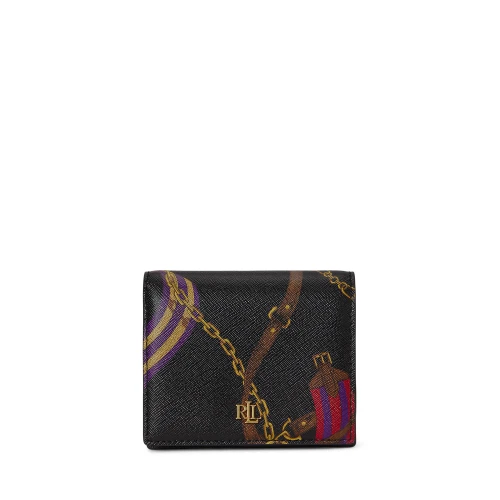  Δερμάτινο compact πορτοφόλι με σχέδιο “Belting” Lauren Ralph Lauren