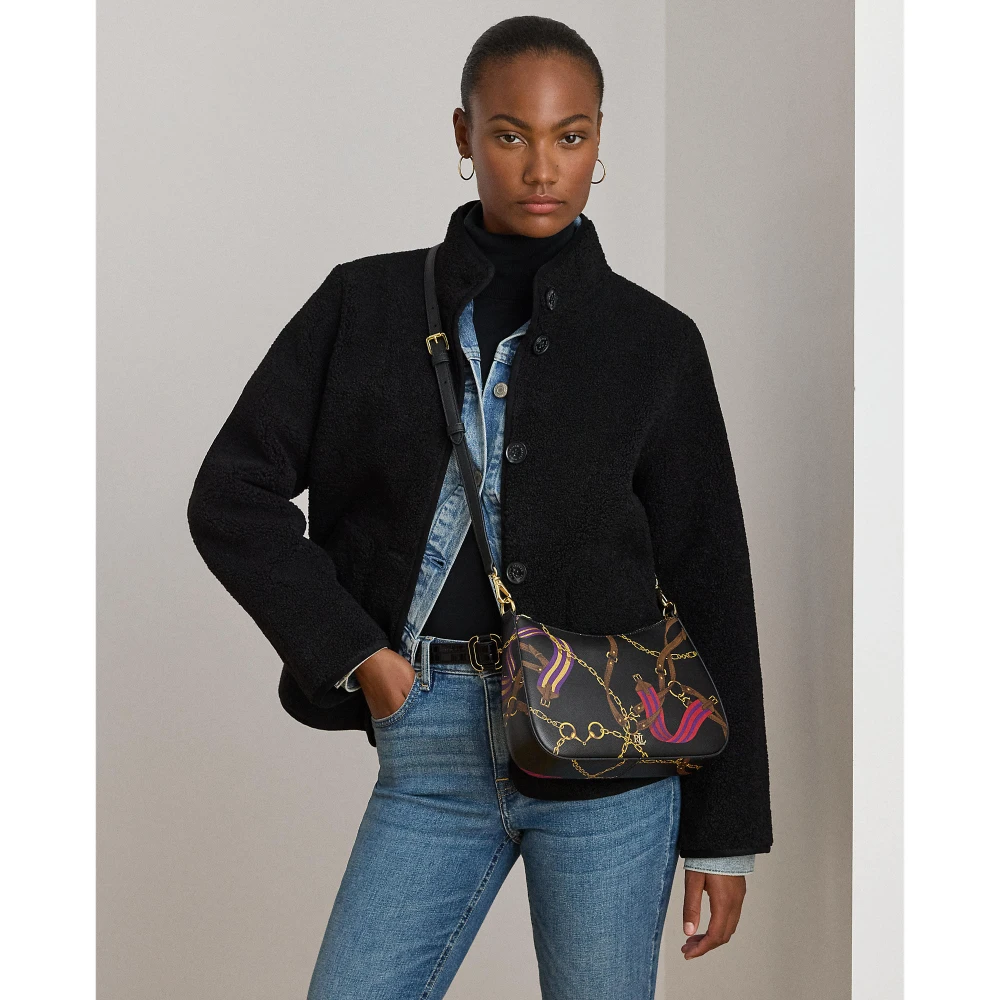 Γυναικεία Δερμάτινη Τσάντα Pinstripe Medium Danni  Lauren Ralph Lauren