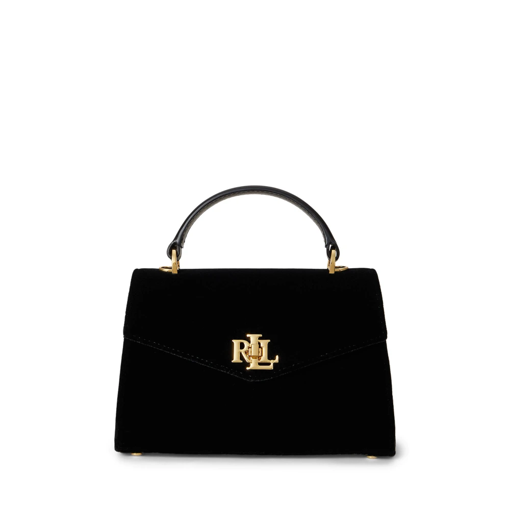 Μικρή βελούδινη τσάντα Farrah satchel Lauren Ralph Lauren