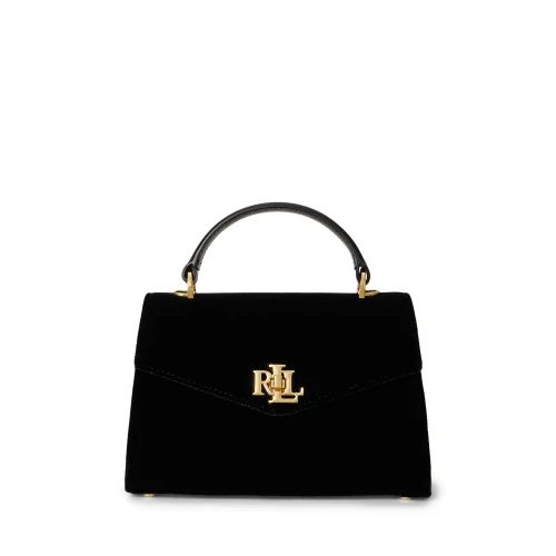 Μικρή βελούδινη τσάντα Farrah satchel Lauren Ralph Lauren