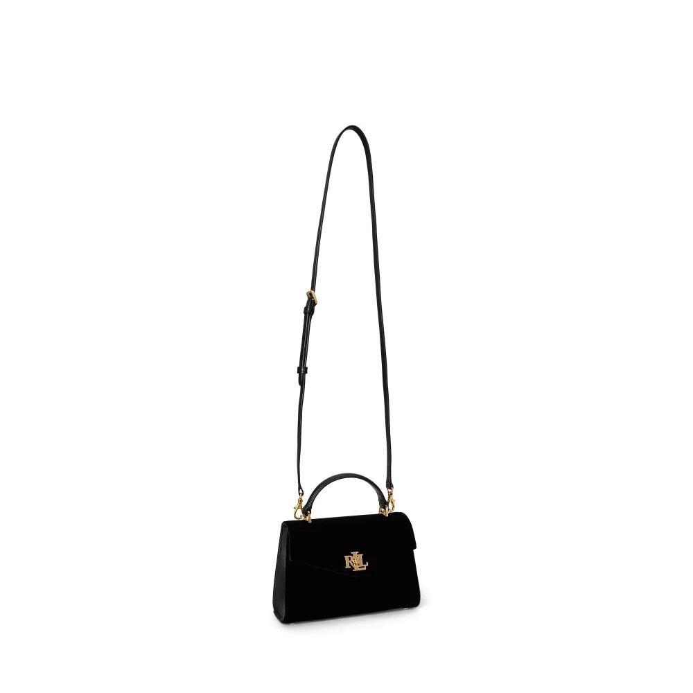 Μικρή βελούδινη τσάντα Farrah satchel Lauren Ralph Lauren