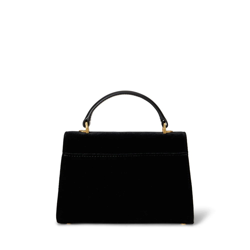 Μικρή βελούδινη τσάντα Farrah satchel Lauren Ralph Lauren