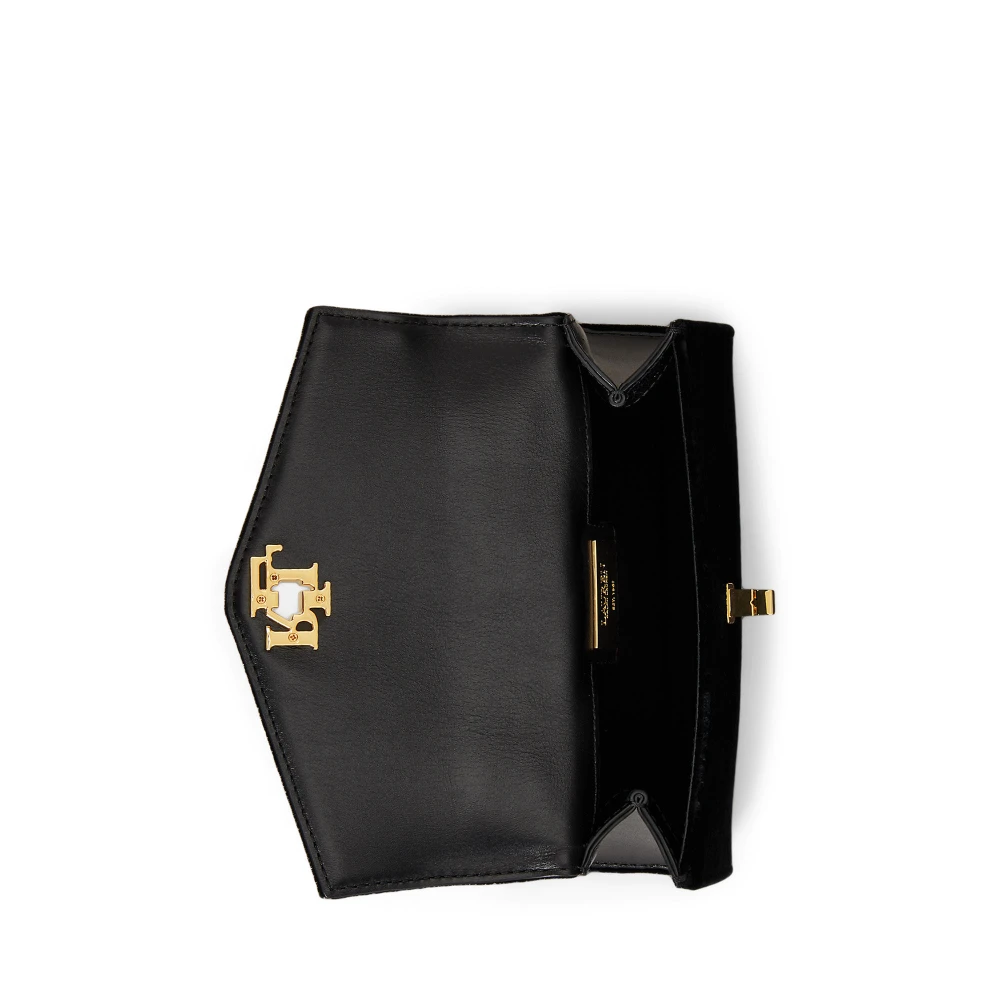 Μικρή βελούδινη τσάντα Farrah satchel Lauren Ralph Lauren