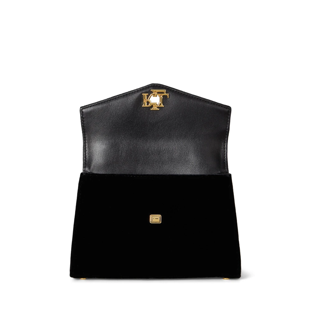 Μικρή βελούδινη τσάντα Farrah satchel Lauren Ralph Lauren