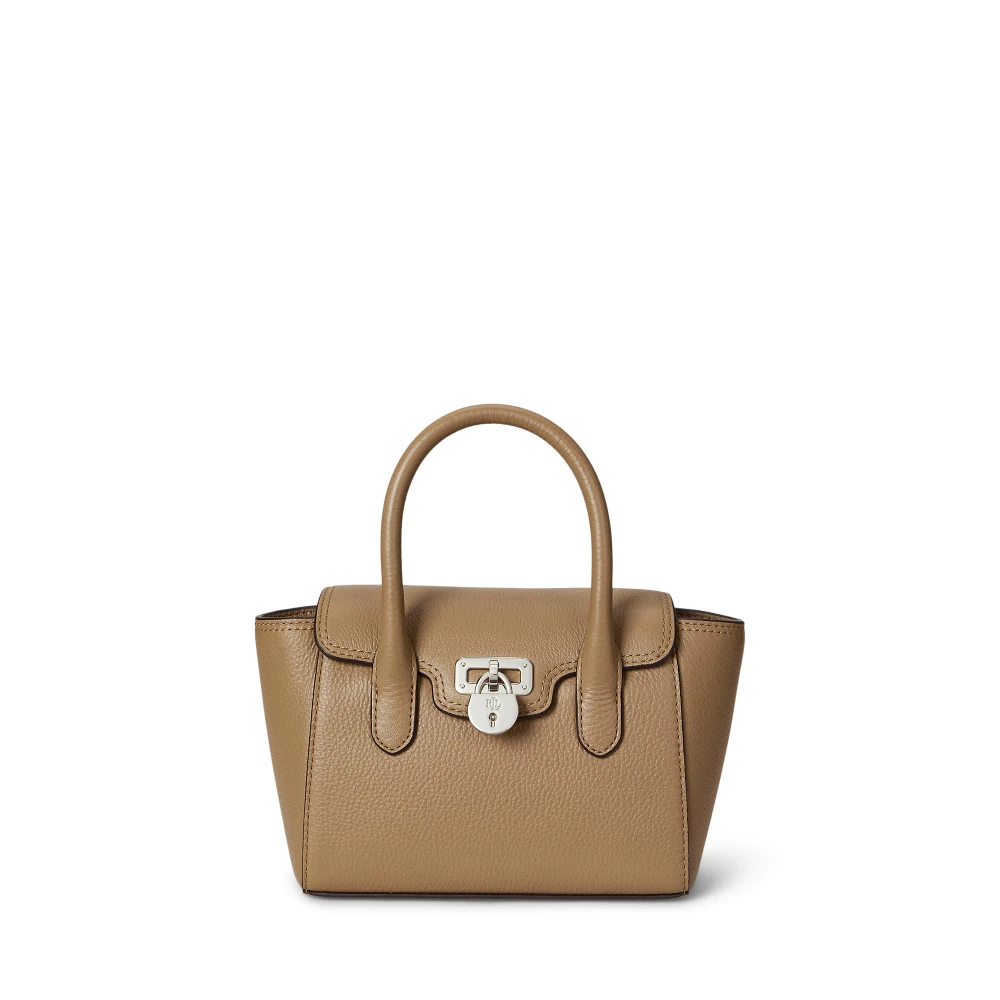 Τσάντα Pebbled Leather Small Tanner Satchel Polo Ralph Lauren