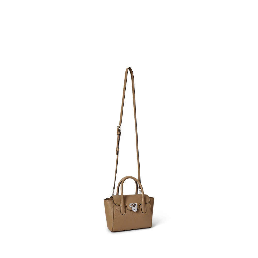 Τσάντα Pebbled Leather Small Tanner Satchel Polo Ralph Lauren