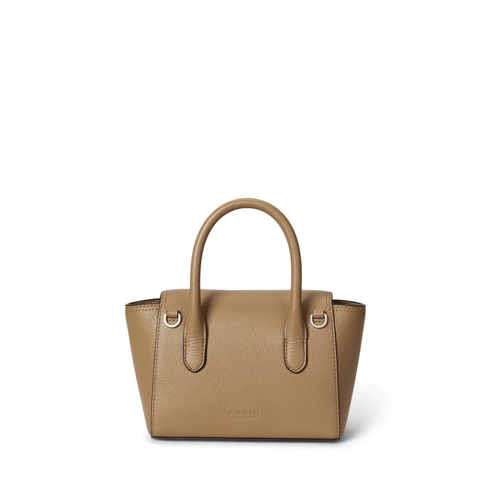 Τσάντα Pebbled Leather Small Tanner Satchel Polo Ralph Lauren
