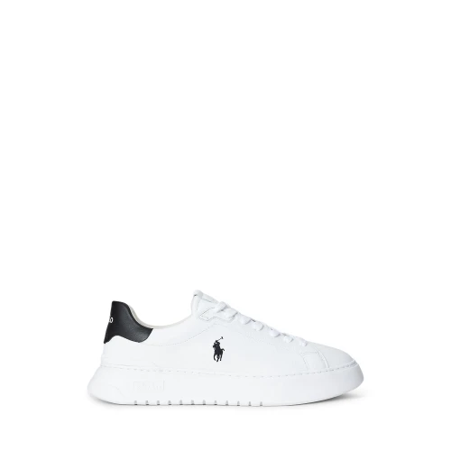 Παπούτσι RLite Court Tumbled Leather Sneaker Polo Ralph Lauren