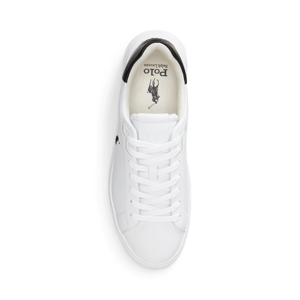 Παπούτσι RLite Court Tumbled Leather Sneaker Polo Ralph Lauren