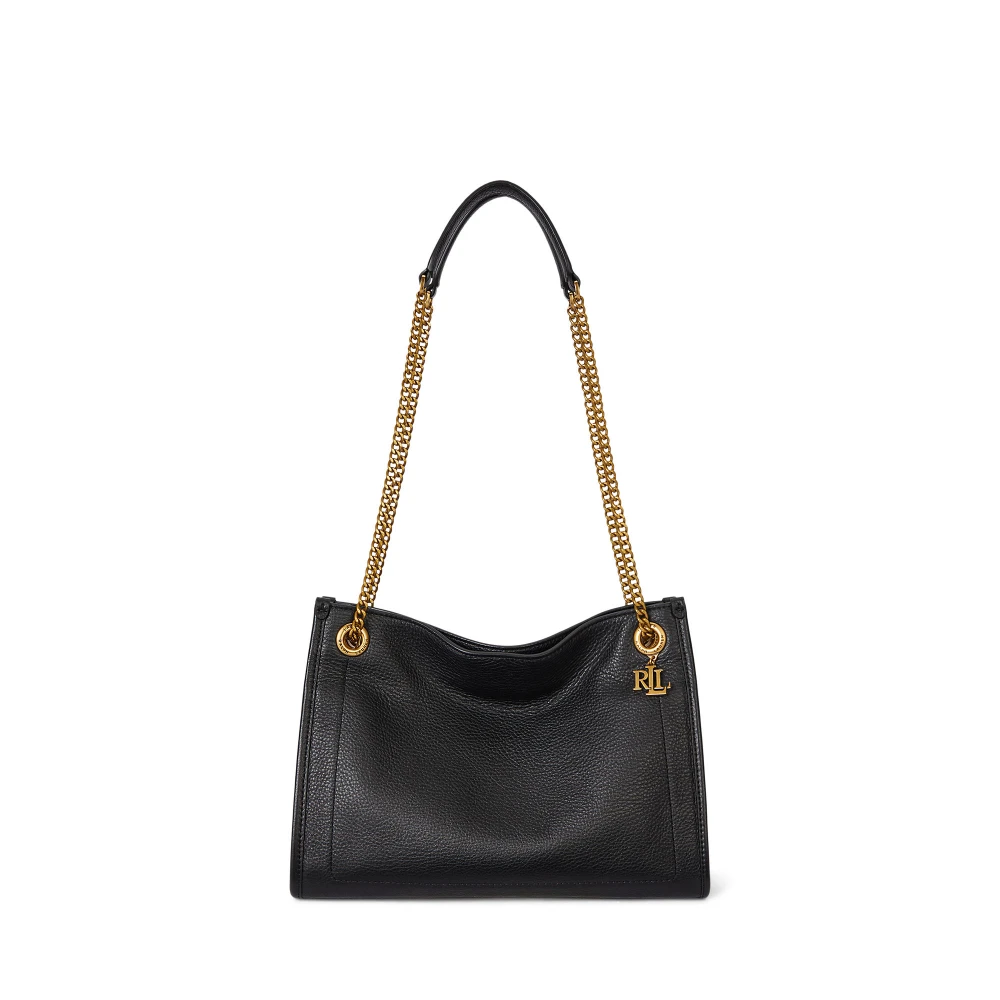 Μεσαία τσάντα Bradley Tote από δέρμα με υφή pebbled Lauren Ralph Lauren