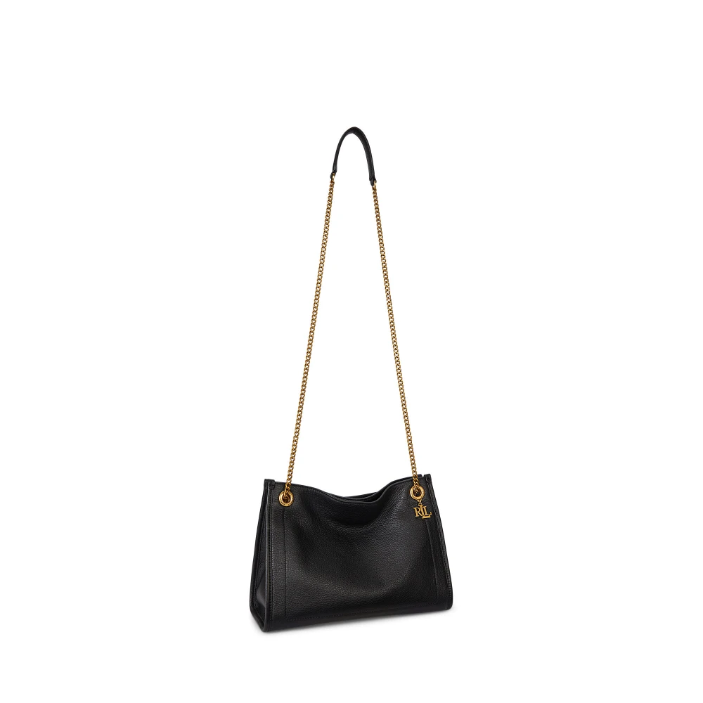 Μεσαία τσάντα Bradley Tote από δέρμα με υφή pebbled Lauren Ralph Lauren