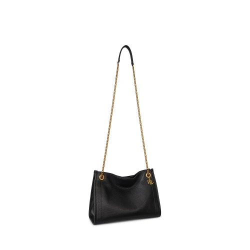 Μεσαία τσάντα Bradley Tote από δέρμα με υφή pebbled Lauren Ralph Lauren