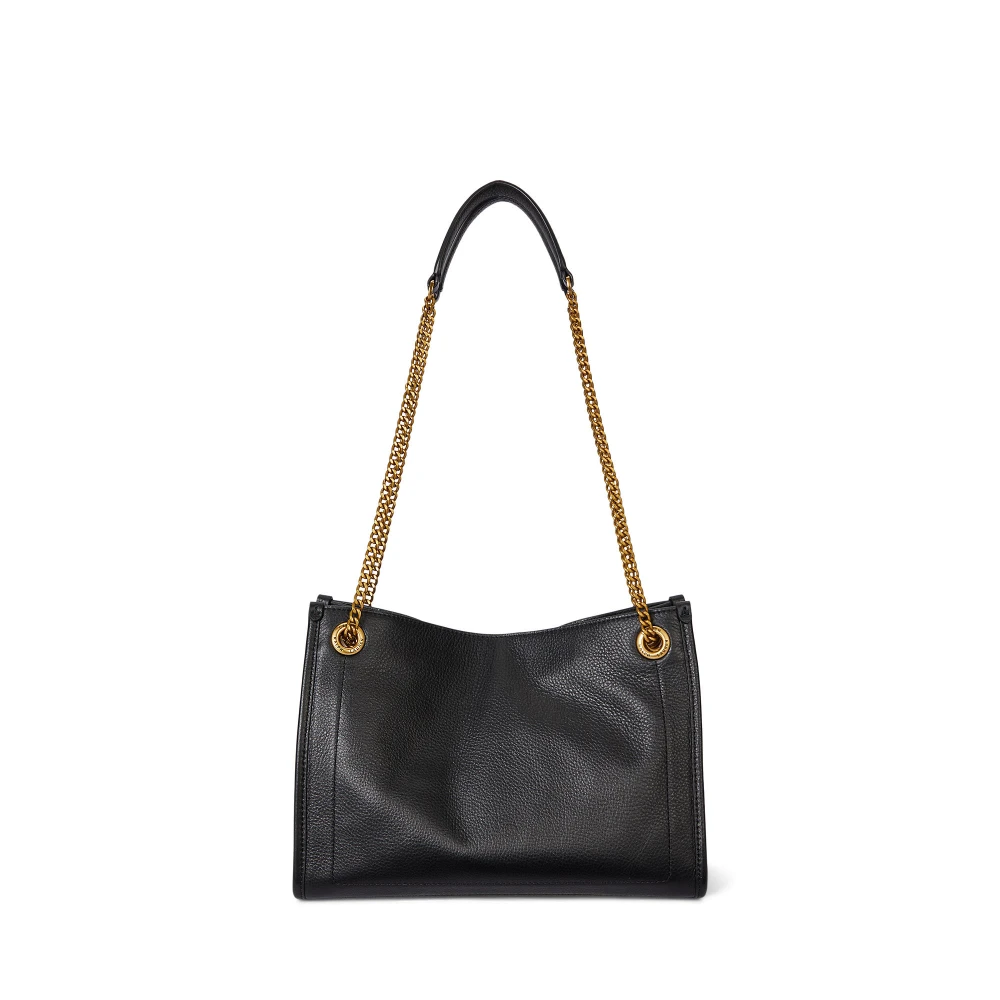Μεσαία τσάντα Bradley Tote από δέρμα με υφή pebbled Lauren Ralph Lauren