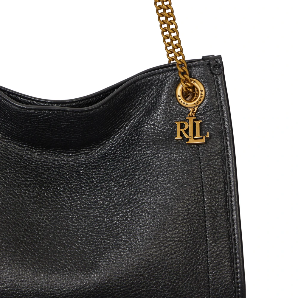 Μεσαία τσάντα Bradley Tote από δέρμα με υφή pebbled Lauren Ralph Lauren