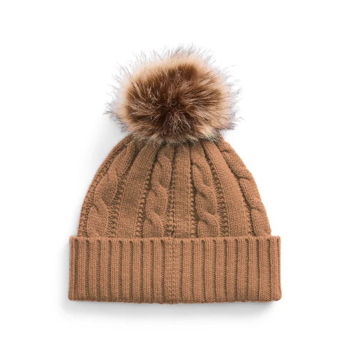 Pom Pom Beanie Γυναικείος Σκούφος Πλεκτός Lauren Ralph Lauren